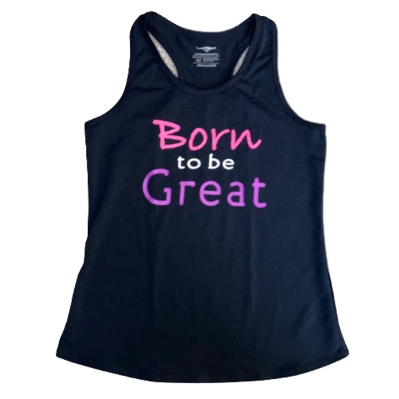 CHEETAH active wear top black sleeveless racer black - Picture 1 of 3